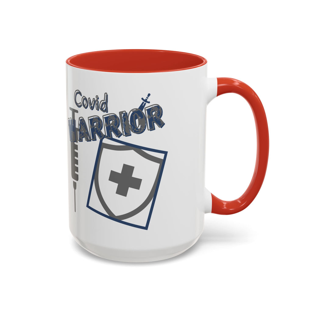COVID Warrior Coffee Mug | Medical Staff Accent Mug 11/15oz | Work Cup For Frontline Workers |