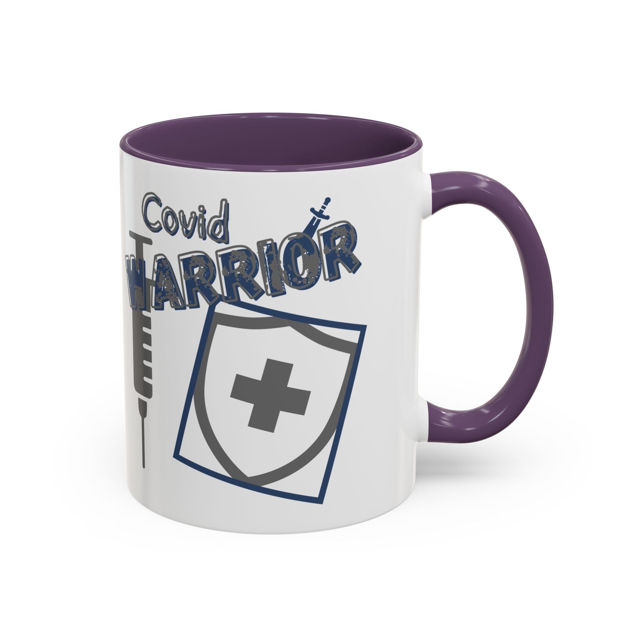 COVID Warrior Coffee Mug | Medical Staff Accent Mug 11/15oz | Work Cup For Frontline Workers |