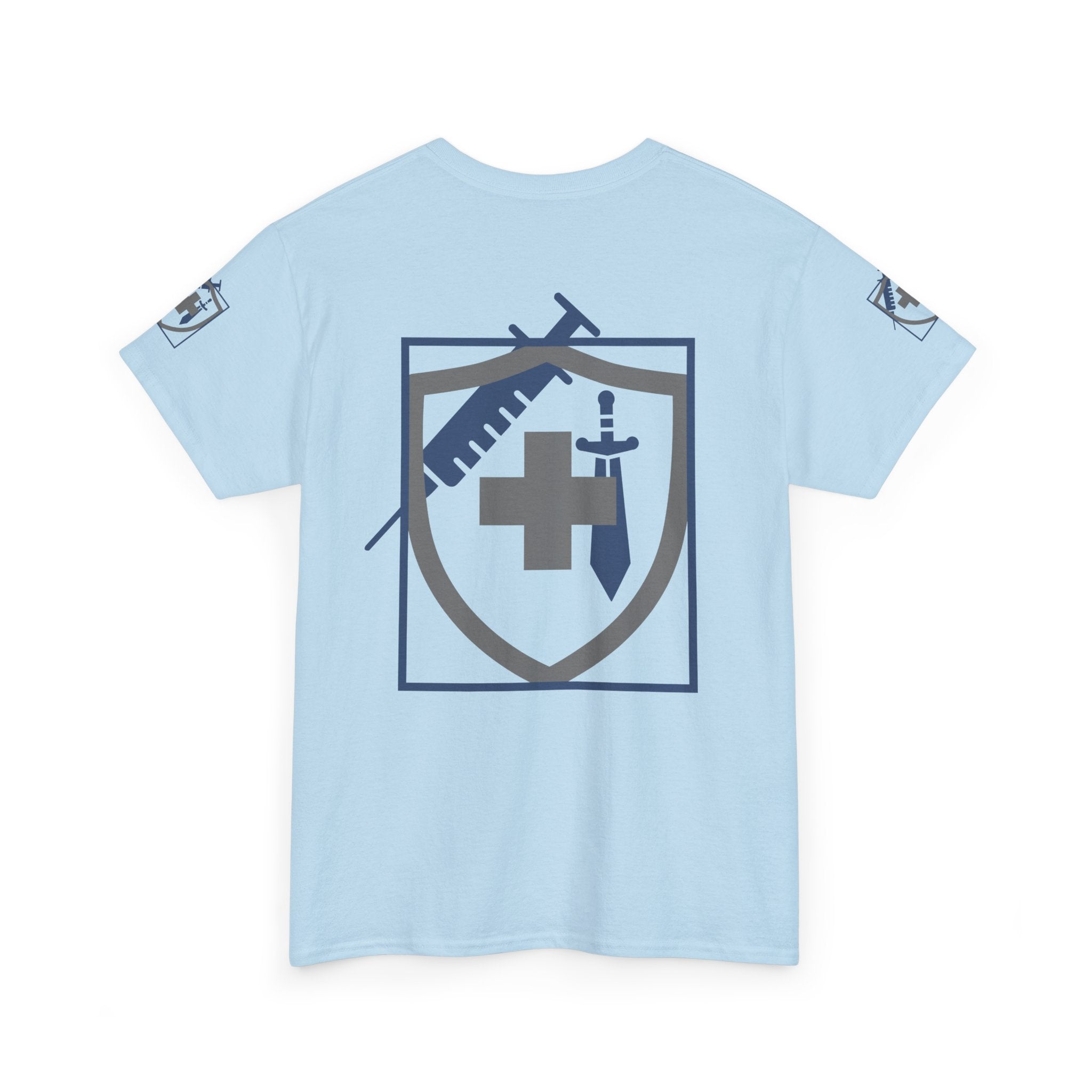 COVID Warrior Nurse & EMS T-Shirt(Blue|Grey) | Medical Staff Tribute Tee | EMS Casual Tee |