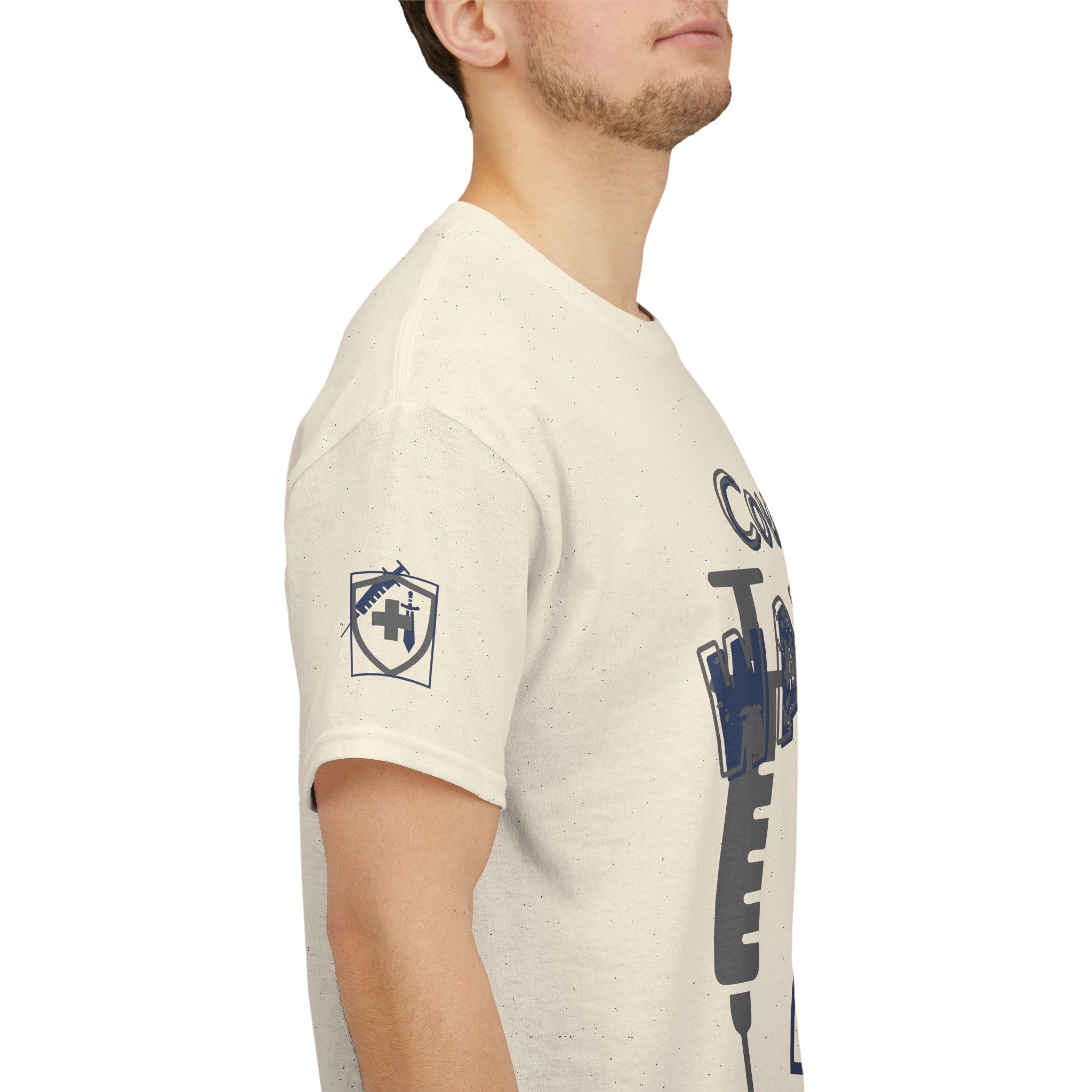 COVID Warrior Nurse & EMS T-Shirt(Blue|Grey) | Medical Staff Tribute Tee | EMS Casual Tee |