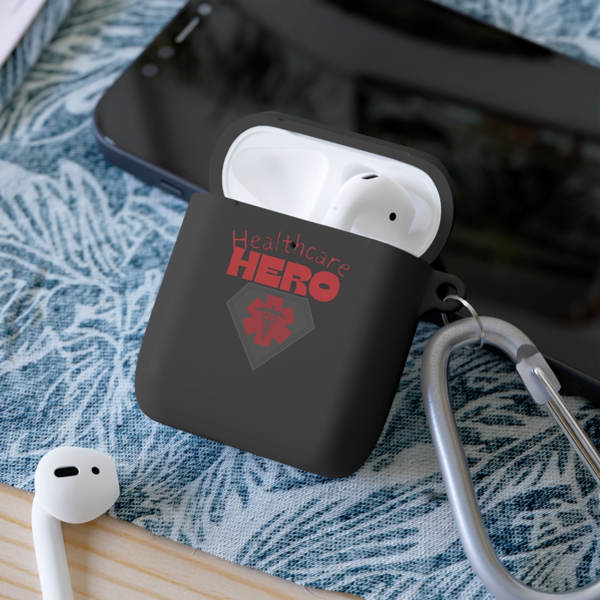 Healthcare Hero AirPods/Pro Case Cover(RedBlack)|Medical Staff Cover for AirPods|Airpod Case For First Responders|