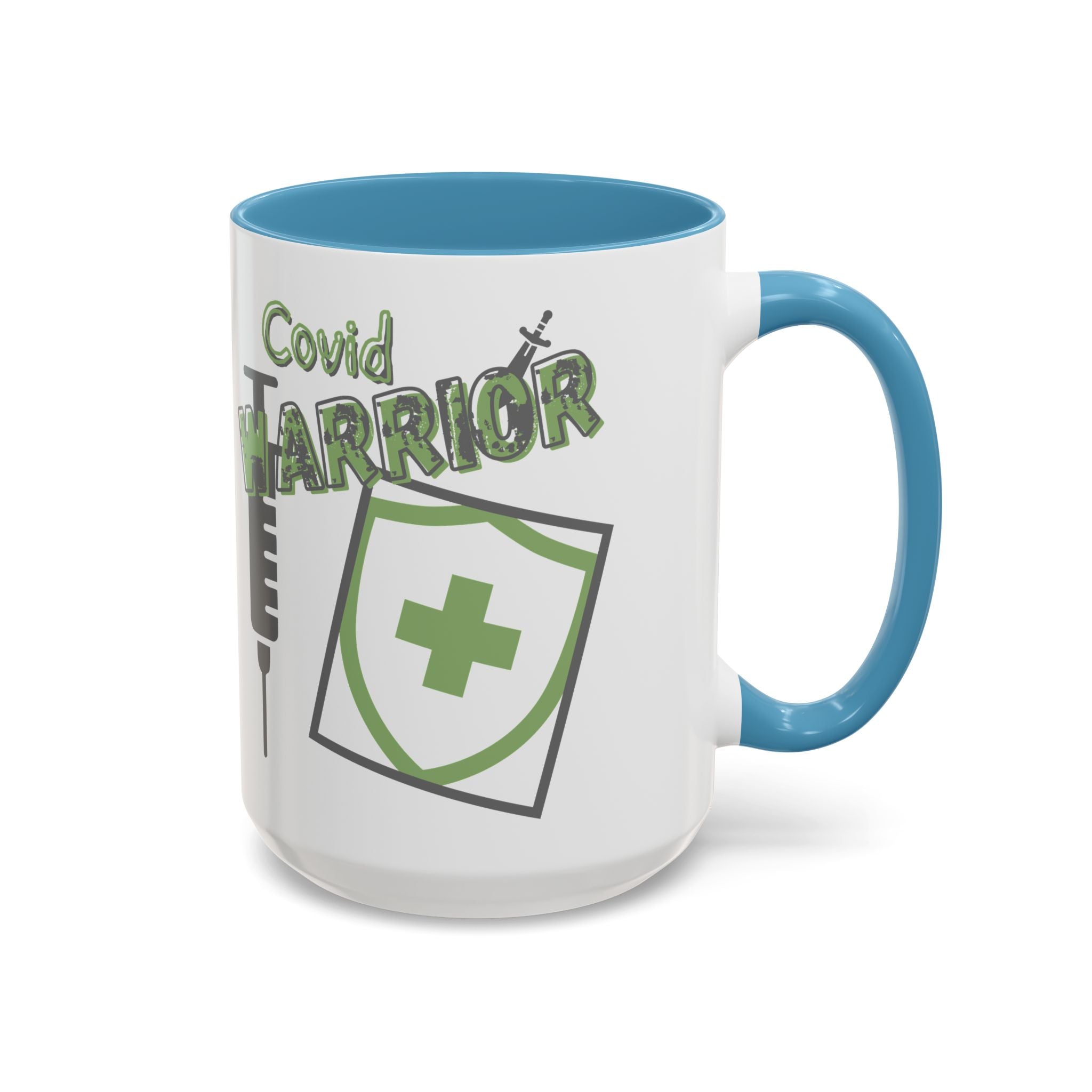 COVID Warrior Coffee Mug |Medical Staff Accent Mug 11/15 oz | Hospital Work Cup |