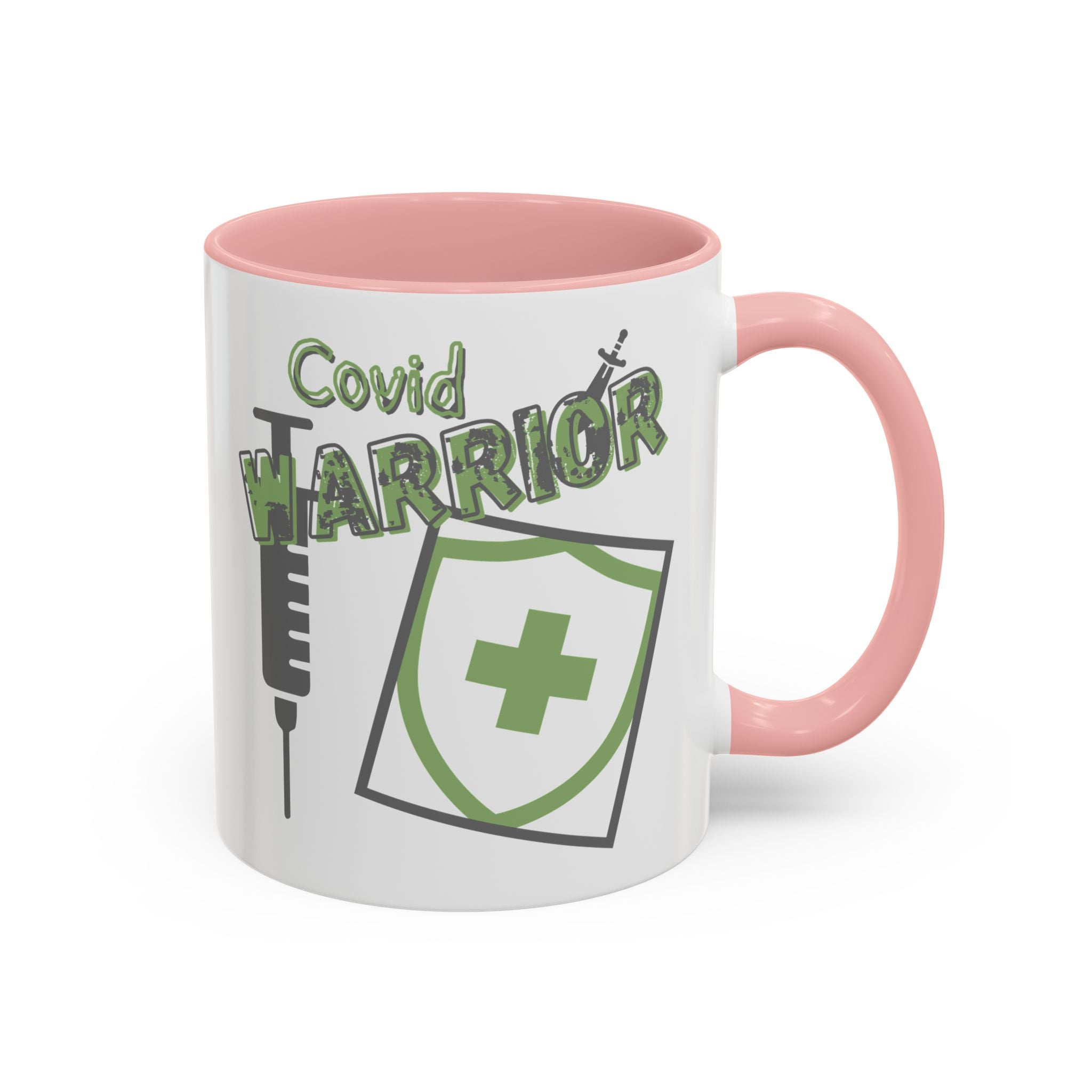 COVID Warrior Coffee Mug |Medical Staff Accent Mug 11/15 oz | Hospital Work Cup |