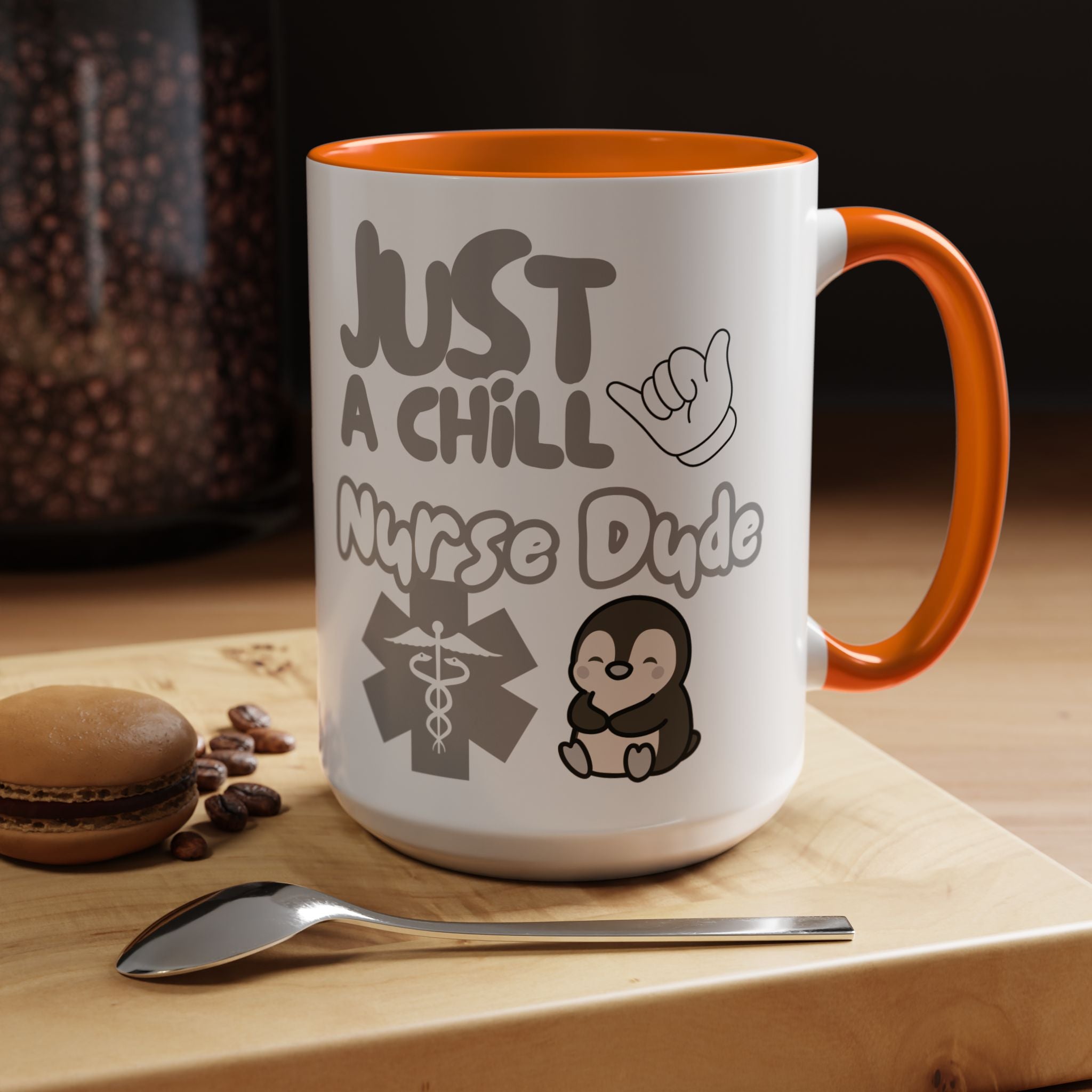 Chill Nurse Dude Insulated Medical Travel Mug 11/15oz(Grey|White)Travel Mug For Medical Professionals| Healthcare Travel Cup For Men|