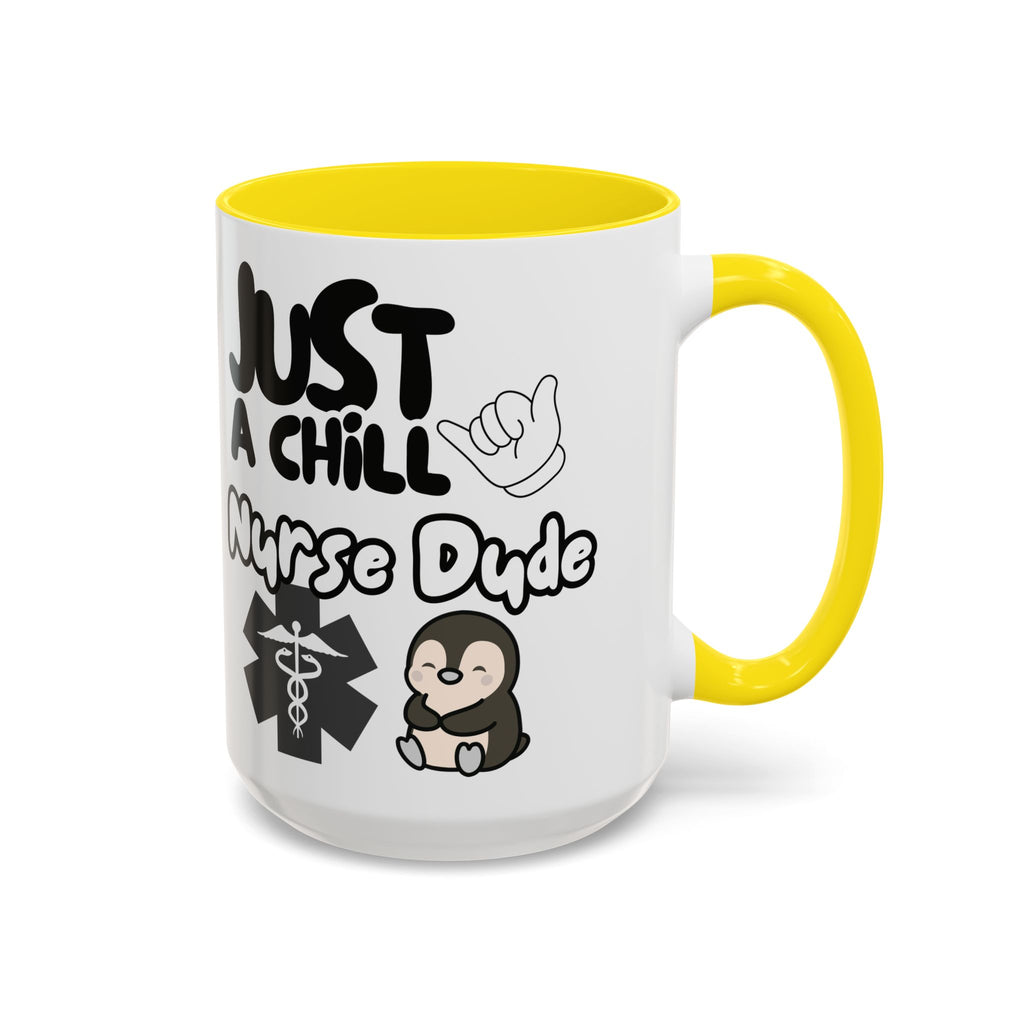 Chill Nurse Dude Insulated Medical Travel Mug 11/15oz(Black|White)Travel Mug For Medical Professionals| Healthcare Travel Cup For Men|