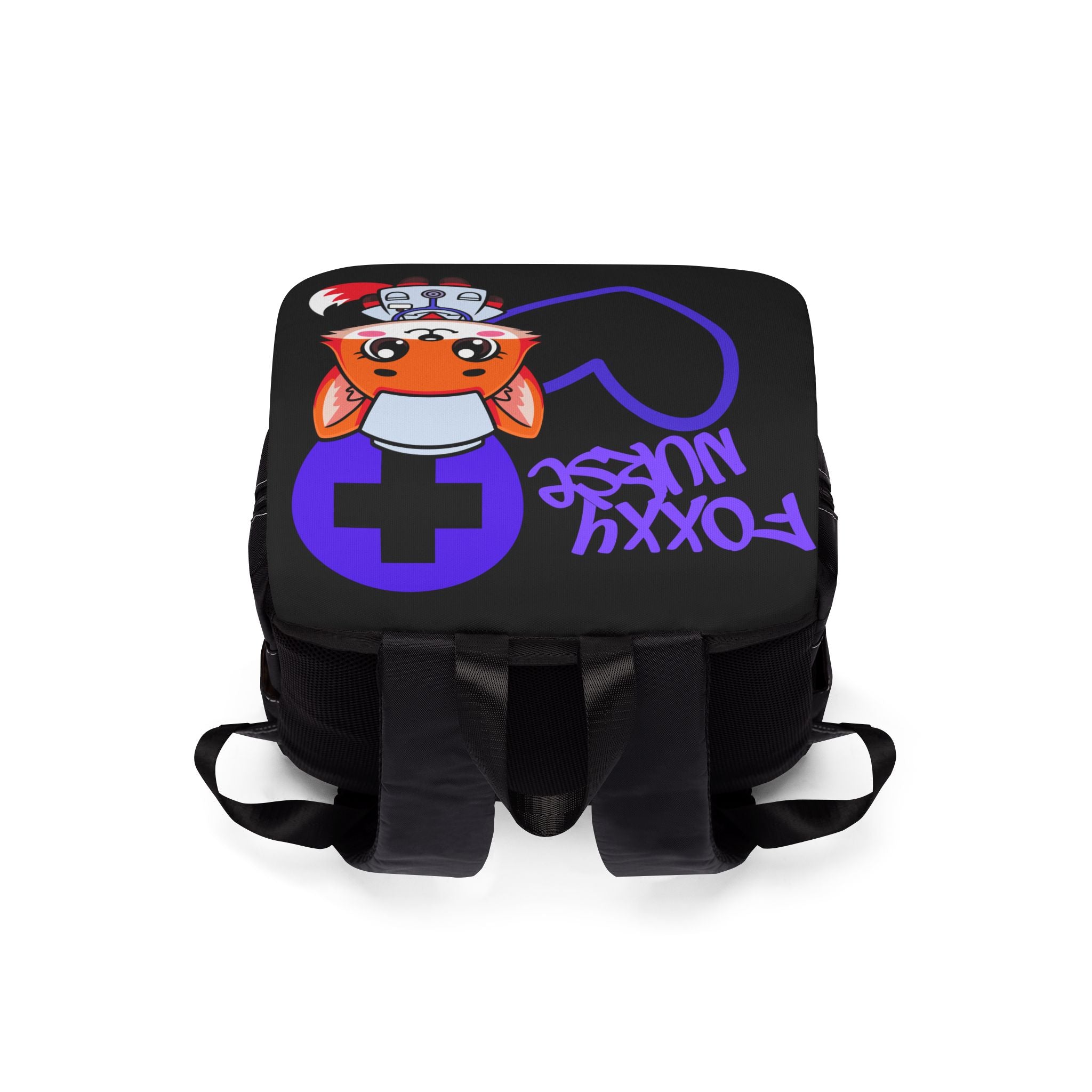 Foxxy Nurse Backpack(Purple|Black) | Cute Medical Staff Shoulder Bag | Cute Nurse Backpack |