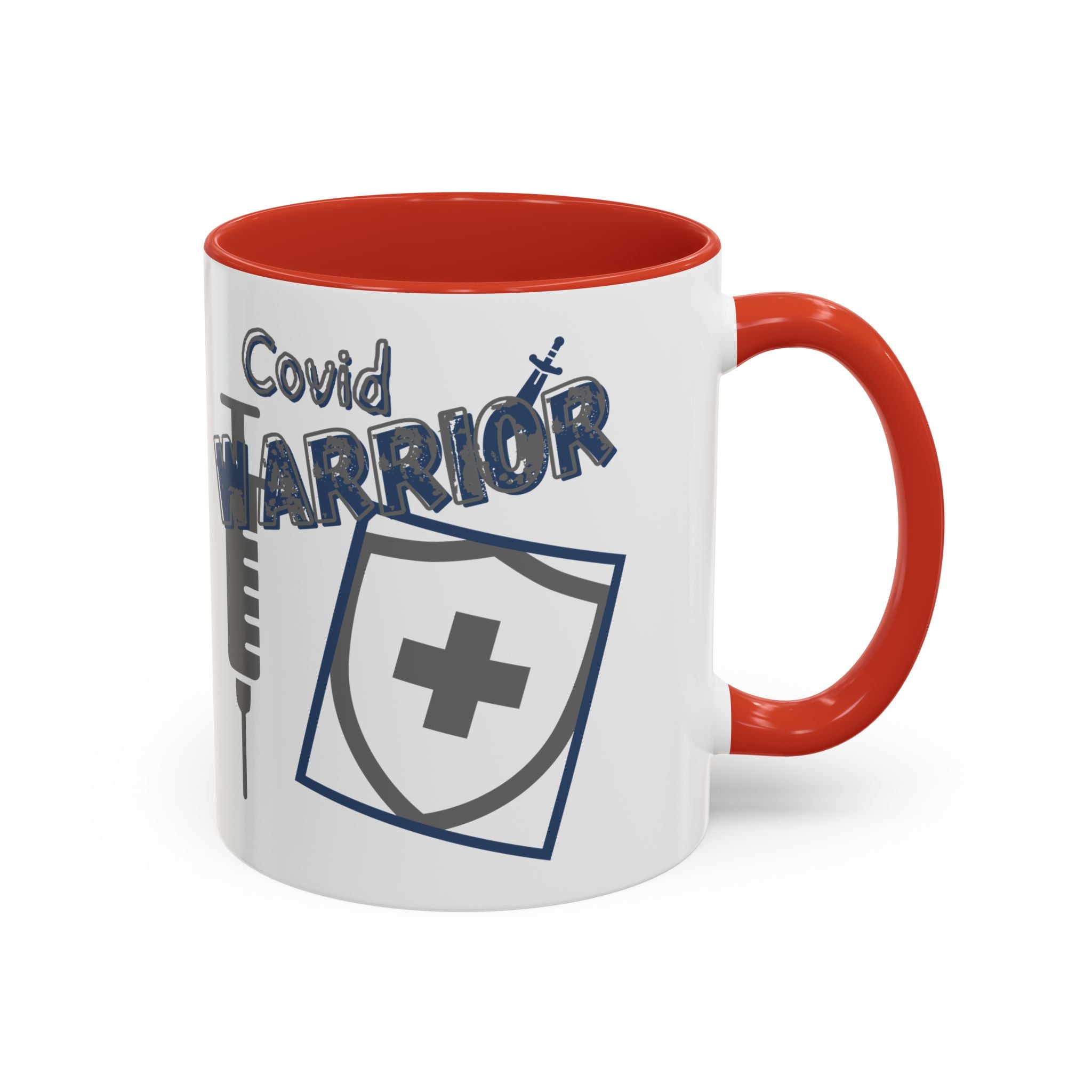 COVID Warrior Coffee Mug | Medical Staff Accent Mug 11/15oz | Work Cup For Frontline Workers |