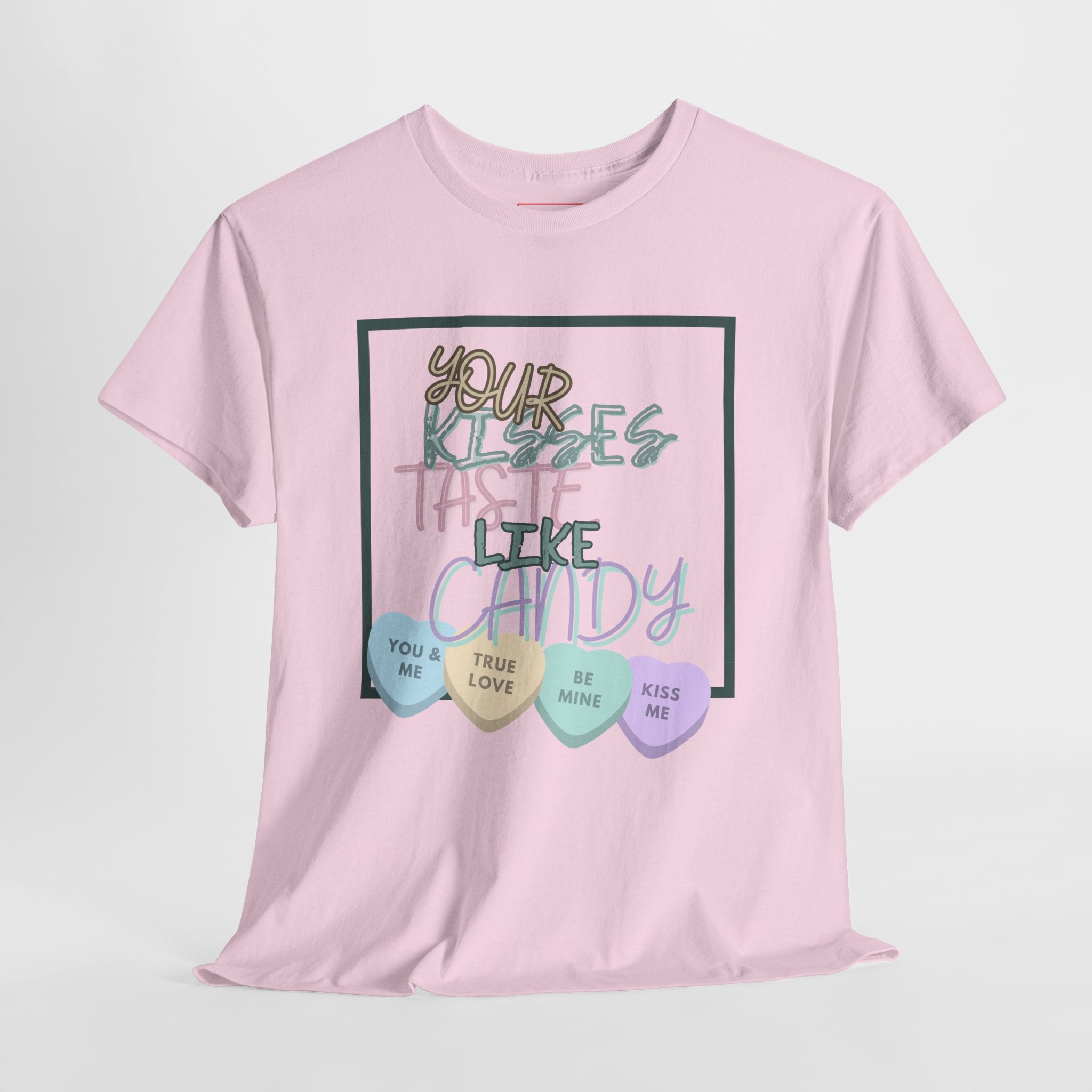Candy Kisses Valentine's Day T Shirt | Heart T Shirt | Candy Heart Shirt | Valentines Tee