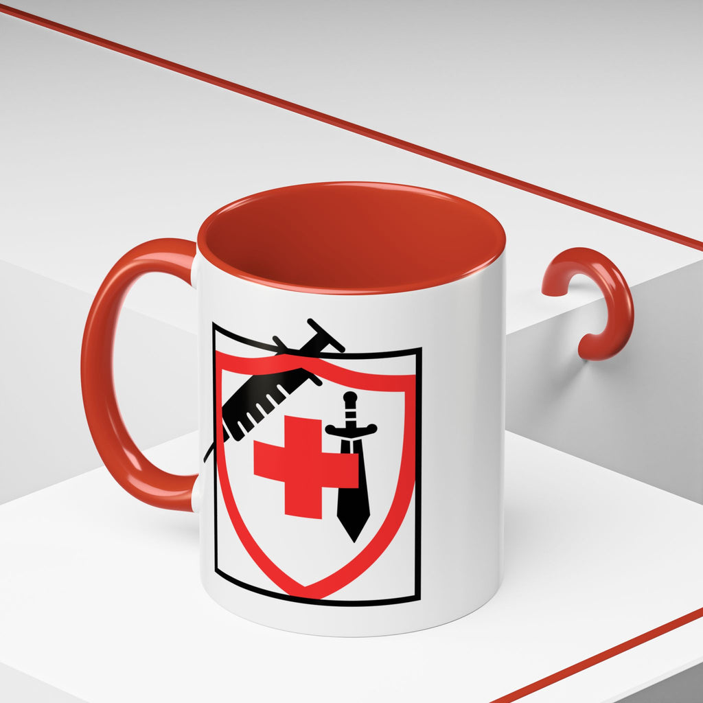 COVID Warrior Coffee Mug(Red|Black) | Vaccine Shield Accent Mug 11/15oz| Medical Staff Work Mug |