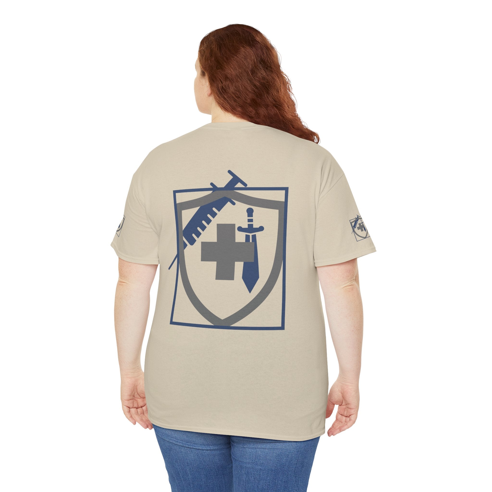 COVID Warrior Nurse & EMS T-Shirt(Blue|Grey) | Medical Staff Tribute Tee | EMS Casual Tee |