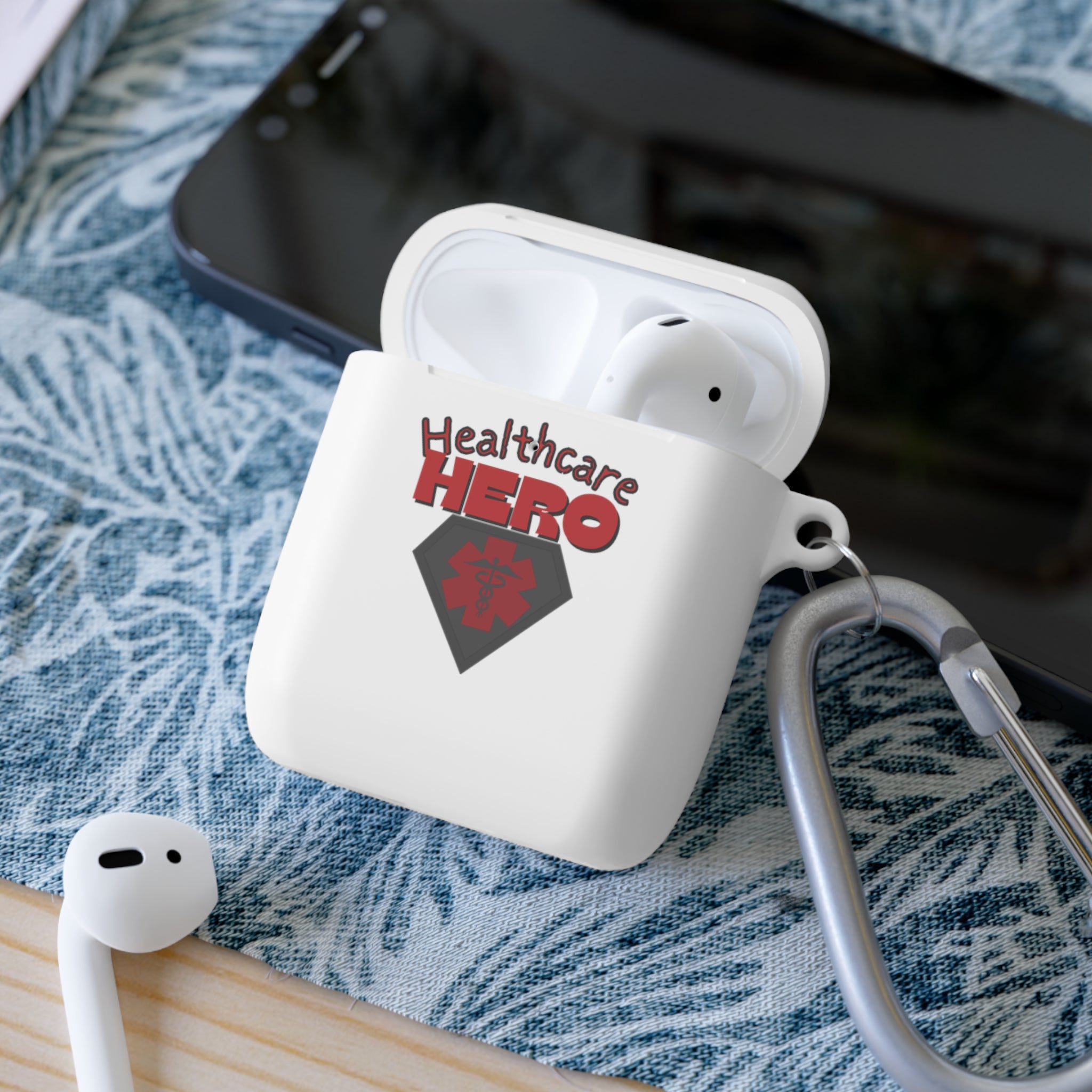Healthcare Hero AirPods/Pro Case Cover(RedBlack)|Medical Staff Cover for AirPods|Airpod Case For First Responders|