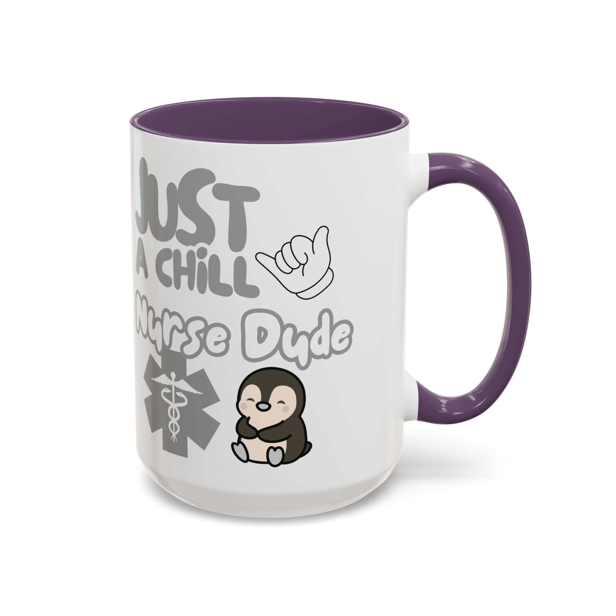 Chill Nurse Dude Insulated Medical Travel Mug 11/15oz(Grey|White)Travel Mug For Medical Professionals| Healthcare Travel Cup For Men|