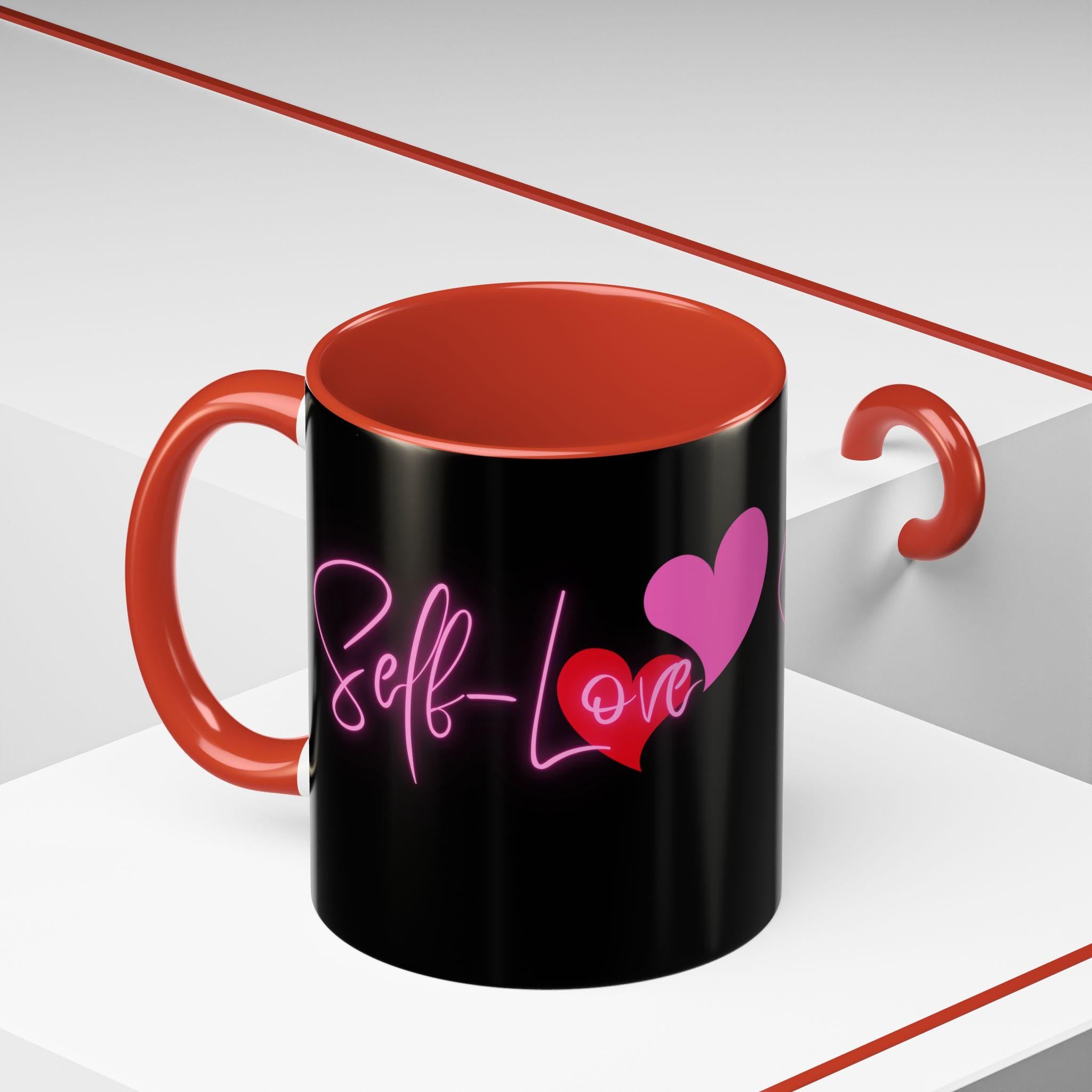 Self Love Valentines Mug | Accent Coffee Mug 11oz 15oz | Self Love Mug | Mental Health Mug
