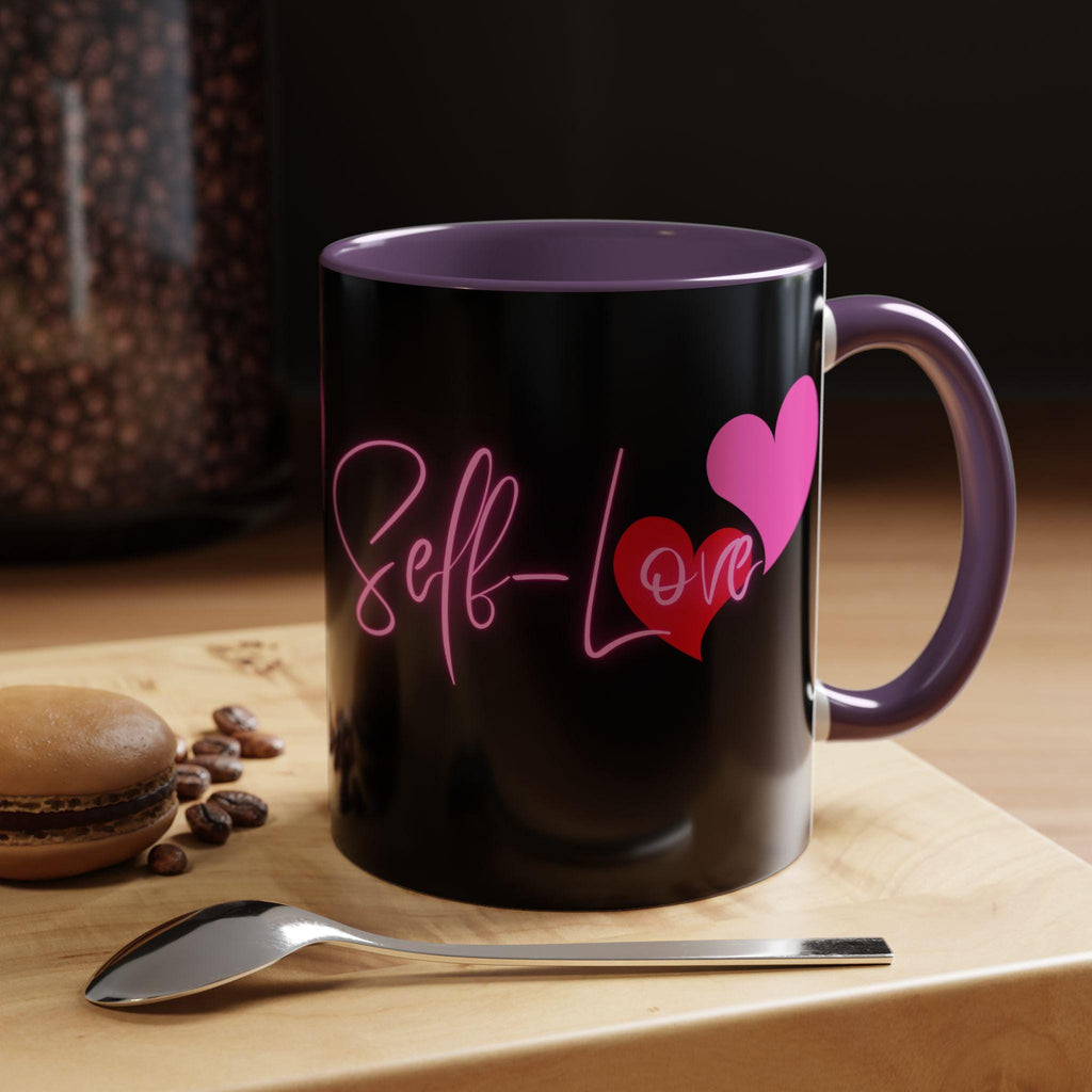 Self Love Valentines Mug | Accent Coffee Mug 11oz 15oz | Self Love Mug | Mental Health Mug